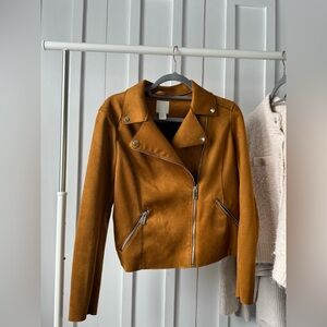 H&M Women's Brown Leather Jacket